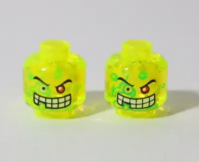 Buy LEGO Trans Neon Head Parts Dr.D.Zaster Minifigure Part 8969 Agents Zombie Ghoul • 1.49£