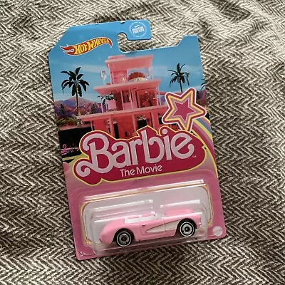 Buy Hot Wheels, Barbie The Movie 1956 Corvette (Long Card) New & Sealed Collectable! • 13£