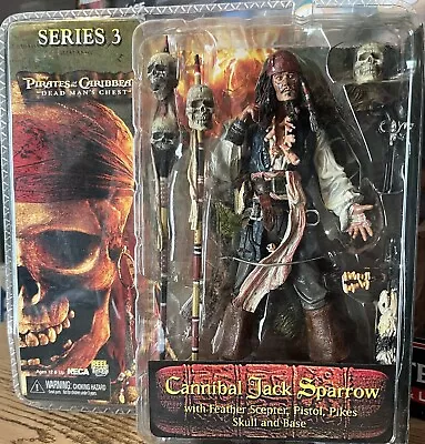 Buy NECA Pirates Of The Caribbean Series 3 CANNIBAL JACK SPARROW Action Figure • 133.61£
