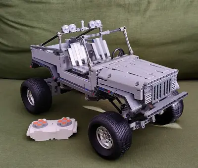 Buy LEGO Technic RC Remote Controlled Jeep Offroader MOC 42099 41999 9398 42110 Chrome  • 114.22£