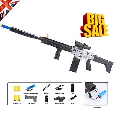 Buy Realistic Guns For Nerf Sniper Rifle With Scope, Foam Blasters With Soft Bullets • 23.04£