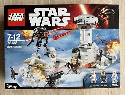 Buy Lego 75138 Star Wars Hoth Attack Brand New Sealed FREE POSTAGE • 52.99£