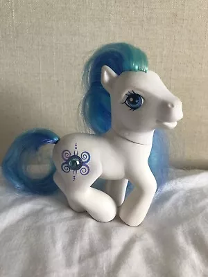 Buy My Little Pony PERI-WINKLE Jewel Pony MLP G3 2003 Retro HASBRO White Blue Aqua • 5.99£