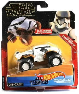Buy 1 Star Wars Rey All Terrain Hot Wheels Character Car Die Cast STORMTROOPER • 9.99£