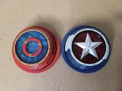 Buy Marvel Avengers Captain America + Ironman Chest Arc Light Sounds Cosplay Toy • 9.99£