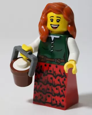 Buy Medieval Milkmaid Minifigure MOC Castle Farmer - All Parts LEGO • 10.99£