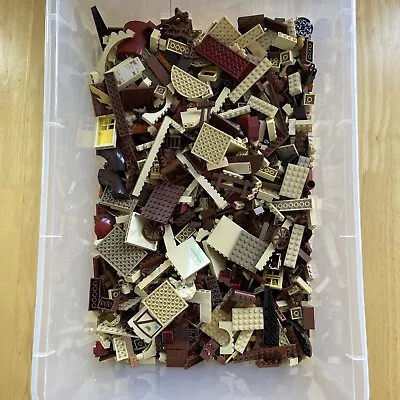 Buy LEGO 500g Bundle - Job Lot Of Bricks Plates Parts Pieces - Brown And Beige • 8.99£