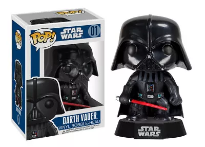 Buy Star Wars: Funko Pop Merchandising! - Darth Vader (Bobble-Head) (Vinyl Figure 01 • 16.23£