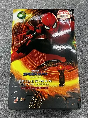 Buy Hot Toys Exclusive Movie Promo Battle Damaged Spider-man No Way Home MMS625 Used • 225£
