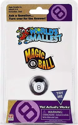 Buy World's Smallest MAGIC 8 BALL Toy Novelty **BRAND NEW** Tiny Fortune Telling Fun • 11.99£