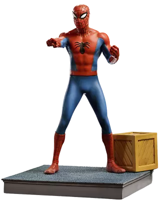 Buy Spider-Man 60S Animated Series Spiderman 1:10 Scale Statue Iron Studios • 213.84£