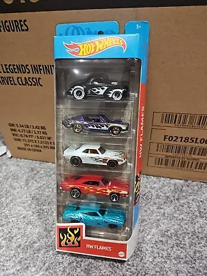 Buy Hot Wheels HW Flames Gift Pack 5-Car  Camaro Dodge Charger Ford Falcon 2021 Set • 9.95£