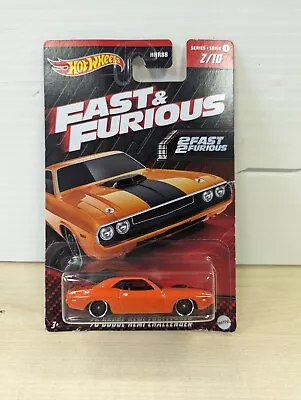 Buy Hot Wheels Fast And Furious '70 Dodge Hemi Challenger 2/10 HNR88 • 4.99£