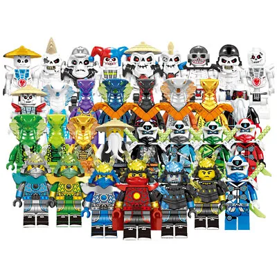 Buy Set Of 32 Pcs Ninjago Mini Figures Kai Jay Sensei Wu Master Building Blocks Toys • 16.90£