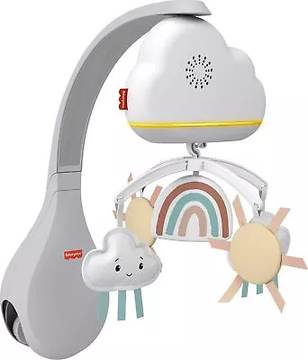 Buy Fisher Price Newborn V Rainbow Showers Bassinet To Bedside Mobile (... Toy NEW • 52.13£