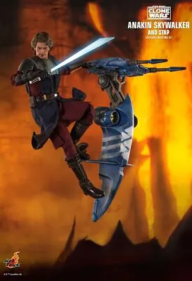 Buy 1/6 Hot Toys Tms020 Star Wars The Clone Wars Anakin And Stap Collectible Set • 515.99£