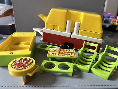 Buy Vintage Fisher Price Little People Pop Up Tent, Boat & Camping Accessories • 7.50£