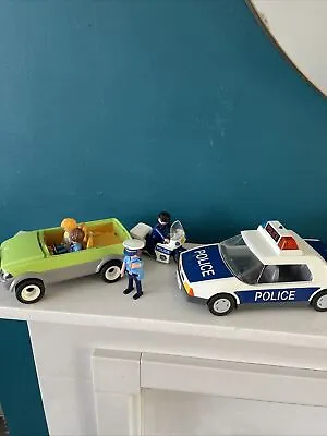 Buy Playmobil Police Car And Bike Figures Bundle Extra Car • 11.99£