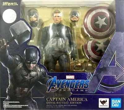 Buy Bandai S.H.Figuarts Marvel Captain America Cap Vs Cap Avengers Endgame In Stock • 117.46£