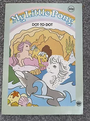 Buy Vintage G1 My Little Pony UK Dot To Dot Activity Book Unused Wow! • 60£
