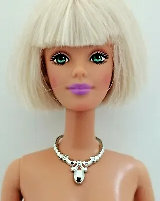 Buy VINTAGE 80s 90s JEWEL BARBIE NECKLACE CROWN ACCESSORY - JEWELRY ACCESSORY BAG N2 • 4£