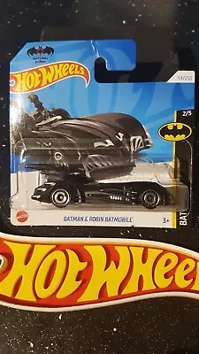 Buy Hot Wheels - Batman & Robin Batmobile, Short Card, Black.  More Models Listed!! • 3.39£