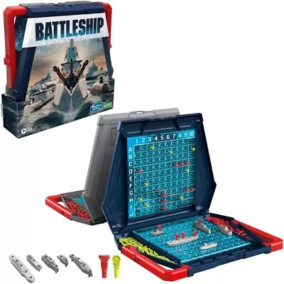 Buy Hasbro Gaming Battleship Classic Board Game, Strategy Game For Kids Ages 7 And • 18.99£
