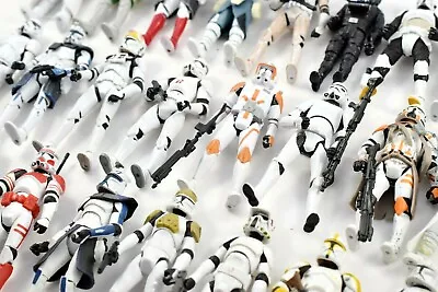 Buy Star Wars Clone Trooper & Stormtrooper Action Figures (A) 3.75  10cm 🚀Hasbro🚀 • 25£