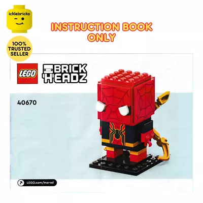 Buy LEGO BRICKHEADZ -  INSTRUCTIONS ONLY For Set 40670 IRON SPIDER • 3.99£