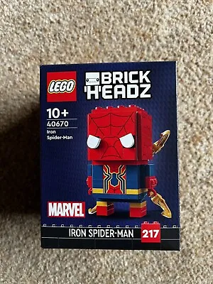 Buy Lego 40670 Brickheadz Iron Spider-Man 217 • 12£