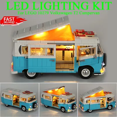 Buy LED Light Kit For LEGOs Volkswagen T2 Camper Van Creator 10279 No Model • 22.79£