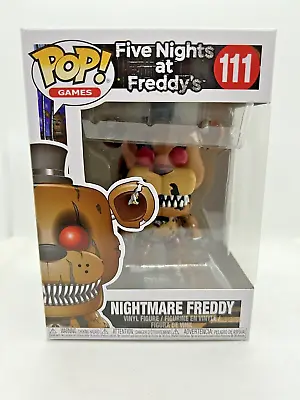 Buy Funko Pop Vinyl Nightmare Freddy 111 Five Nights At Freddys Figure FNAF NEW UK • 27.99£