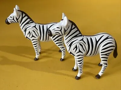 Buy Playmobil Pair Of Zebras Zoo Safari Wildlife Animals • 3.99£