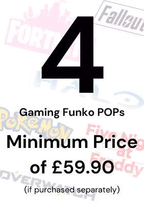 Buy Funko POP Mystery Box - Random 4 Genuine Gaming Funko POP With Protectors • 39.99£