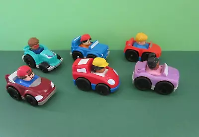 Buy 6 Fisher-price Little People Assorted Wheelies Cars   Very Good Condition • 6.99£