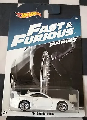 Buy 2016 Hot Wheels Fast & Furious 94 Toyota Supra Furious 7 #7/8 Protector Included • 22£