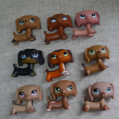 Buy 3pcs/lot Littlest Pet Shop Toys LPS Random Dachshund Dogs Animal Figures • 14.39£
