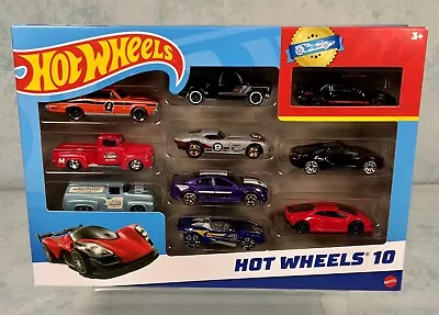 Buy Hot Wheels 10-Car Gift Pack Of 1:64 Scale Vehicles​ (As Pictured) #K New Sealed • 14.95£