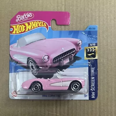 Buy Hot Wheels 1956 Corvette #183 Barbie Pink 2023 Sealed • 7.49£