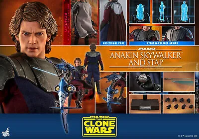 Buy Hot Toys 1/6 Star Wars: The Clone Wars Tms020b Anakin & Stap Exclusive Edition • 549.99£