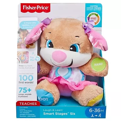 Buy Fisher-Price Laugh & Learn Smart Stages Sis , Interactive Baby Toys 6 - 36 Month • 19.95£