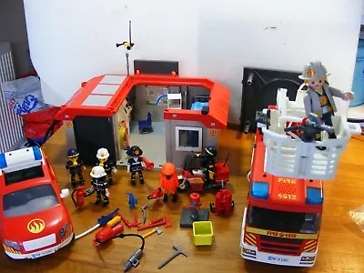 Buy PLAYMOBIL Carry Along Firestation, Fire Engine, Motorbike , Figures, Accessories • 39.99£