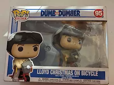 Buy Damaged Box | Funko Pop Rides | Dumb & Dumber | Lloyd Christmas On Bicycle #95 • 24.99£