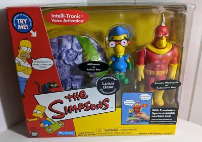 Buy The Simpsons Lunar Base With Milhouse And Rainer Wolfcastle Boxed 2001 • 50£