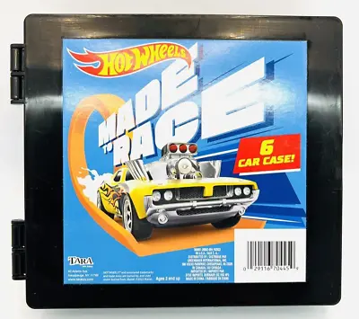 Buy Mattel Hot Wheels  Made To Race  6 Car Black Plastic Case Mint! • 8£