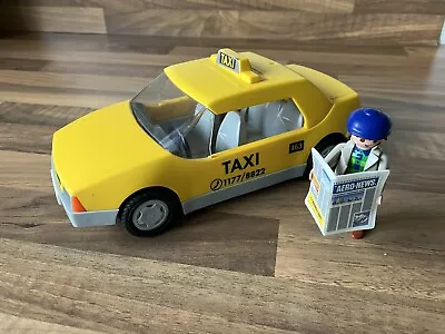 Buy Playmobil 3199 Airport Taxi Yellow Cab Driver Newspaper 1997 Geobra • 2.99£