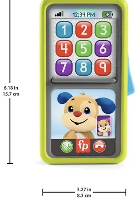 Buy Fisher-Price Baby To Toddler Learning Toy Phone With Lights And Music, 2-in-1 • 16.49£