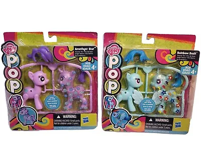 Buy New My Little Pony Starter Kits Amerthyst Star & Rainbow Dash Figure Sets • 2.95£
