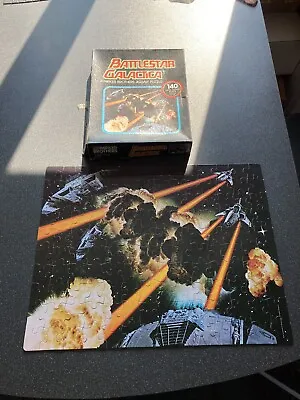 Buy Interstellar Battle Jigsaw Puzzle - Battlestar Galactica - Complete - Vintage • 9.99£
