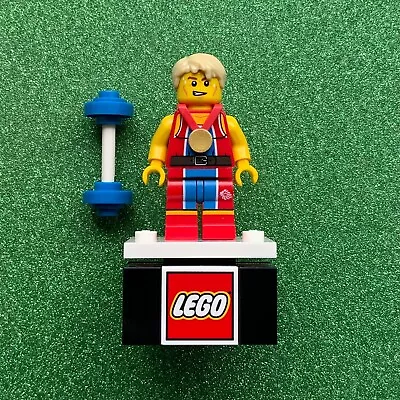 Buy Genuine Lego Wondrous Weightlifter Minifigure (CMF - Used - Team GB - TGB007) • 7.99£